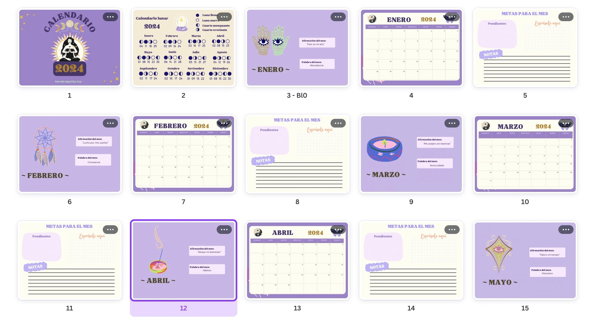 Calendario 2024 ✨ Digital