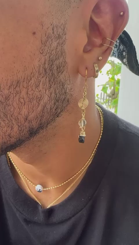 Spiral fairy earrings
